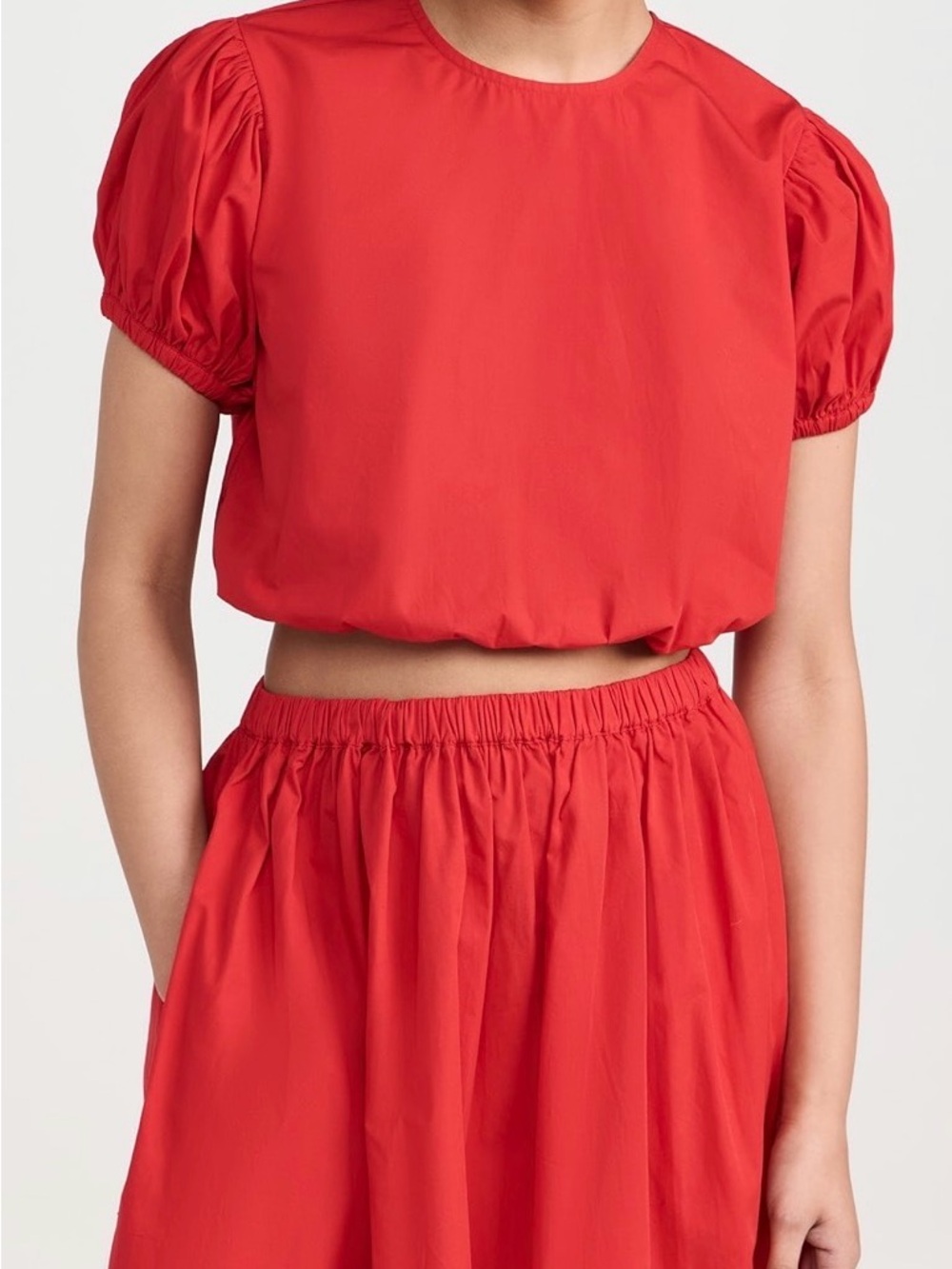 NWT Playa Lucila Red Top and Skirt Set